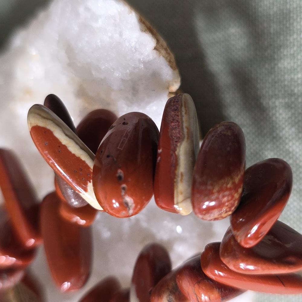 Kinsley Armelle Red Jasper Bohemian Stretch Bracelet - Picture 4 of 6